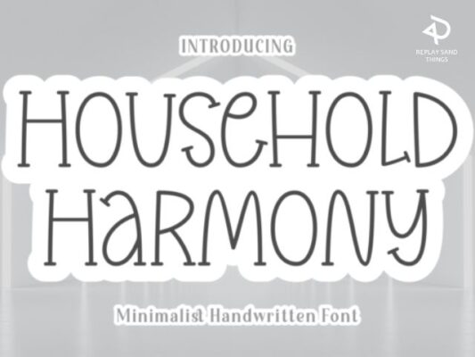 Household Harmony Serif Font